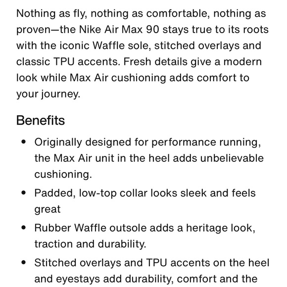 Nike Air Max Black and White Sneakers 7.5 - Picture 8 of 9